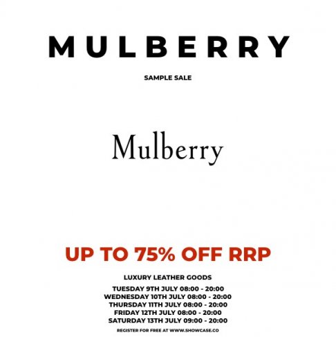 Mulberry sample sales